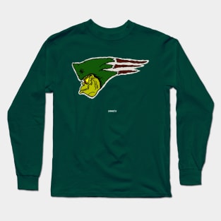 Flying Green Guy Logo Long Sleeve T-Shirt